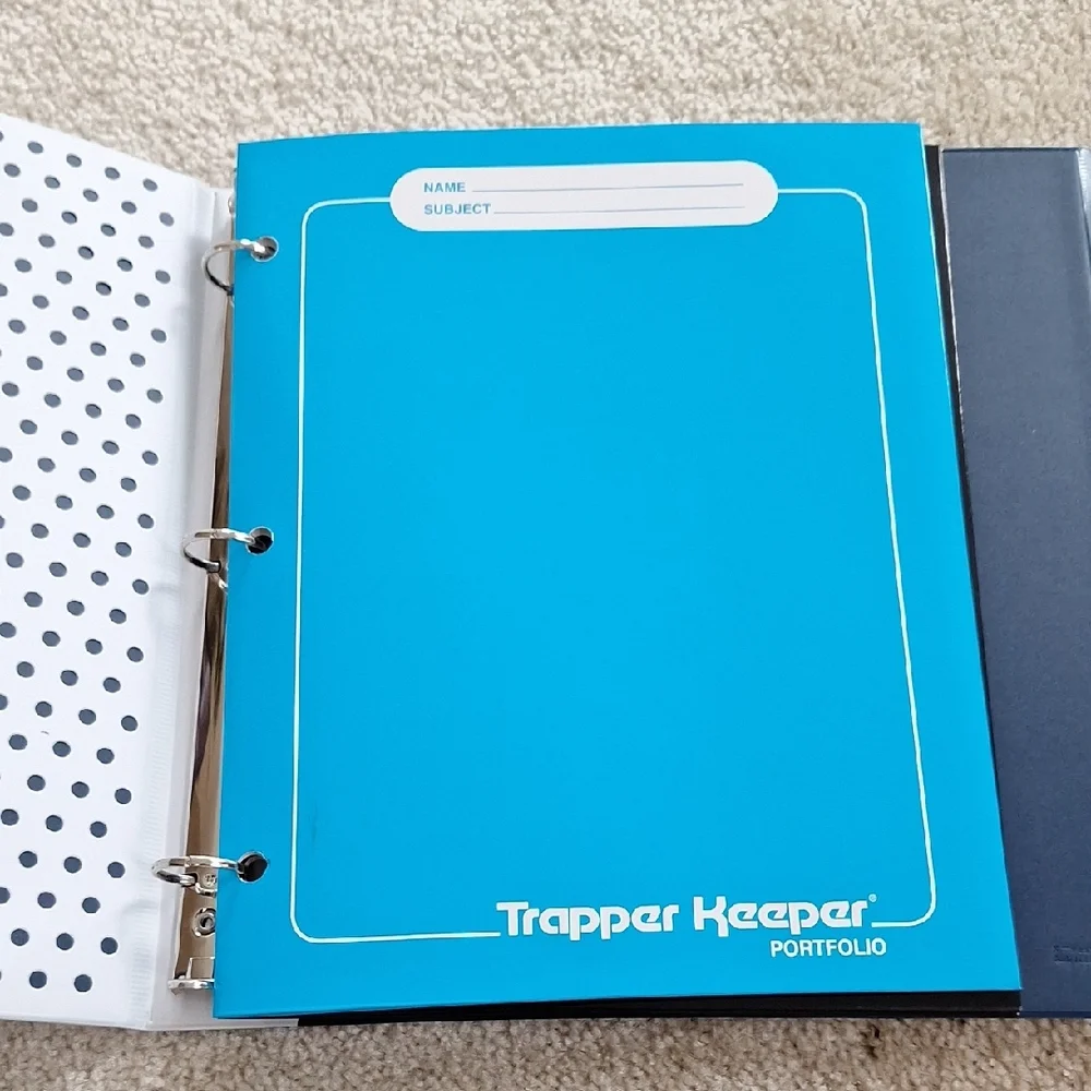 Trapper Keeper Blue Binder NEW